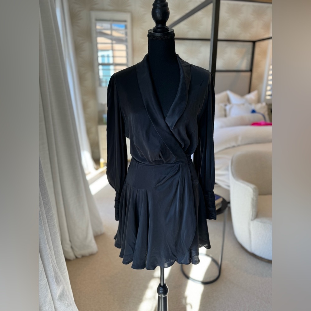 NWT Zimmerman Silk Wrap Mini Dress